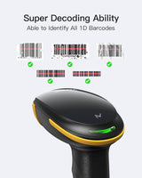 AI Bluetooth 1D Barcode Scanner with APP/SDK Support & Hyper Long 100M Transmission Range, BCST-21-AI