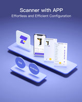 1D/2D Bluetooth Barcode Scanner with APP/SDK Support & Hyper Long 100M Transmission Range, BCST-23