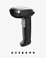 1D/2D Bluetooth Barcode Scanner with 2600mAh Battery & Support Screen Scanning, BCST-23