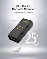 Ring Mini Bluetooth 1D/2D/QR Barcode Scanner with APP and SDK, BCST-46