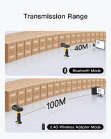 AI Industrial 1D Bluetooth Barcode Scanner with IP67 Waterproof Dustproof Shockproof Standard, BCST-61