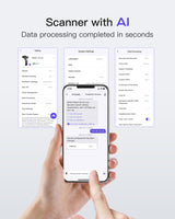 AI Barcode Scanner Bluetooth 1D Scanner, with APP and SDK, BCST-70 AI
