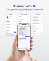 AI 2.4GHz Wireless 1D Barcode Scanner with 60m Range, P6-AI