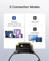 1D/2D Wearable Barcode Scanner, with Voice Control and a 800mAh battery, 1MP CMOS, PBS005_black