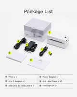 Bluetooth Thermal Label Printer, Wireless 4x6 Shipping Label Printer for Shipping Packages, PR40