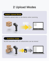 2D/1D/QR Bluetooth Barcode Scanner, Equipped with a Smart Base, CMOS+CCD Dual modules, Supports app SDK, Pro8 SE