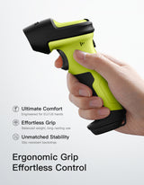 BCST-72S, 2D Barcode Scanner with Bluetooth & 2.4G Receiver Cradle, Wireless USB Wired, Scans from Screen, 180-Day Battery