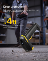 Hyper 310, Bluetooth 1D Barcode Scanner with Display, 3-in-1 Bluetooth/2.4G/Wired, 2600mAh, APP SDK