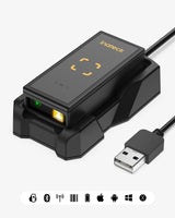 Ring Mini Bluetooth 1D/2D/QR Barcode Scanner with APP and SDK, BCST-46