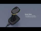 Officelab 1D Wireless Barcode Scanner with Smart Base, Screen Scanning, BS01002