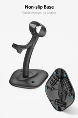 Bluetooth 1D Wireless Barcode Scanner with 35m Range BCST-70 + Adjustable Stand BCST-S