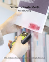 AI 1D/2D Bluetooth Portable Barcode Scanner with 40M Transmission Range, BCST-42 Green