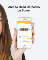 1D Bluetooth Portable Barcode Scanner with 2.4Ghz USB Adapter, Screen Scanning, Exclusive Shortcuts, BCST-43