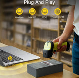 2.4GHz 1D Wireless Barcode Scanner with 35m Range, BCST-60 Green