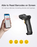 1D Bluetooth Wireless Barcode Scanner, Read Screen, P7 (Pro 7)