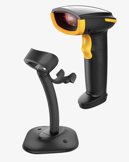 BCST-21, 1D Wireless Barcode Scanner, 2000mAh battery & Adjustable Stand