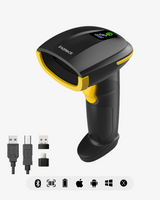 Hyper 310, Bluetooth 1D Barcode Scanner with Display, 3-in-1 Bluetooth/2.4G/Wired, 2600mAh, APP SDK