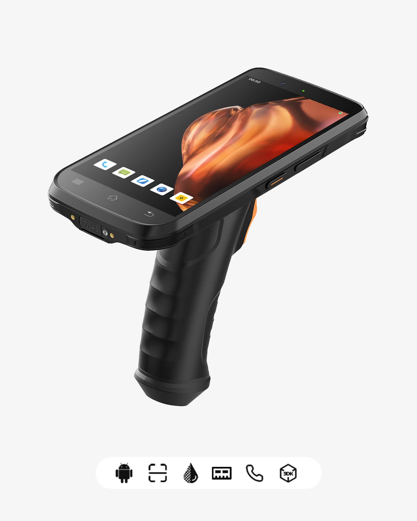 Scan Code Local 12 AS501S Android 12 PDA Barcode Scanner, Rugged Handheld Computer with P ...