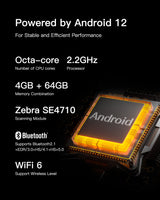Android 12 PDA 1D&2D barcode scanner Inateck AS501S