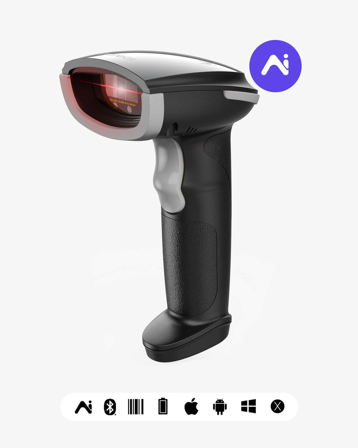 1D Datalogic Heron D130 USB Barcode Handscanner, schwarz + Standfuß 1D Datalogic Heron D130 USB Barcode Handscanner, schwarz + Standfuß