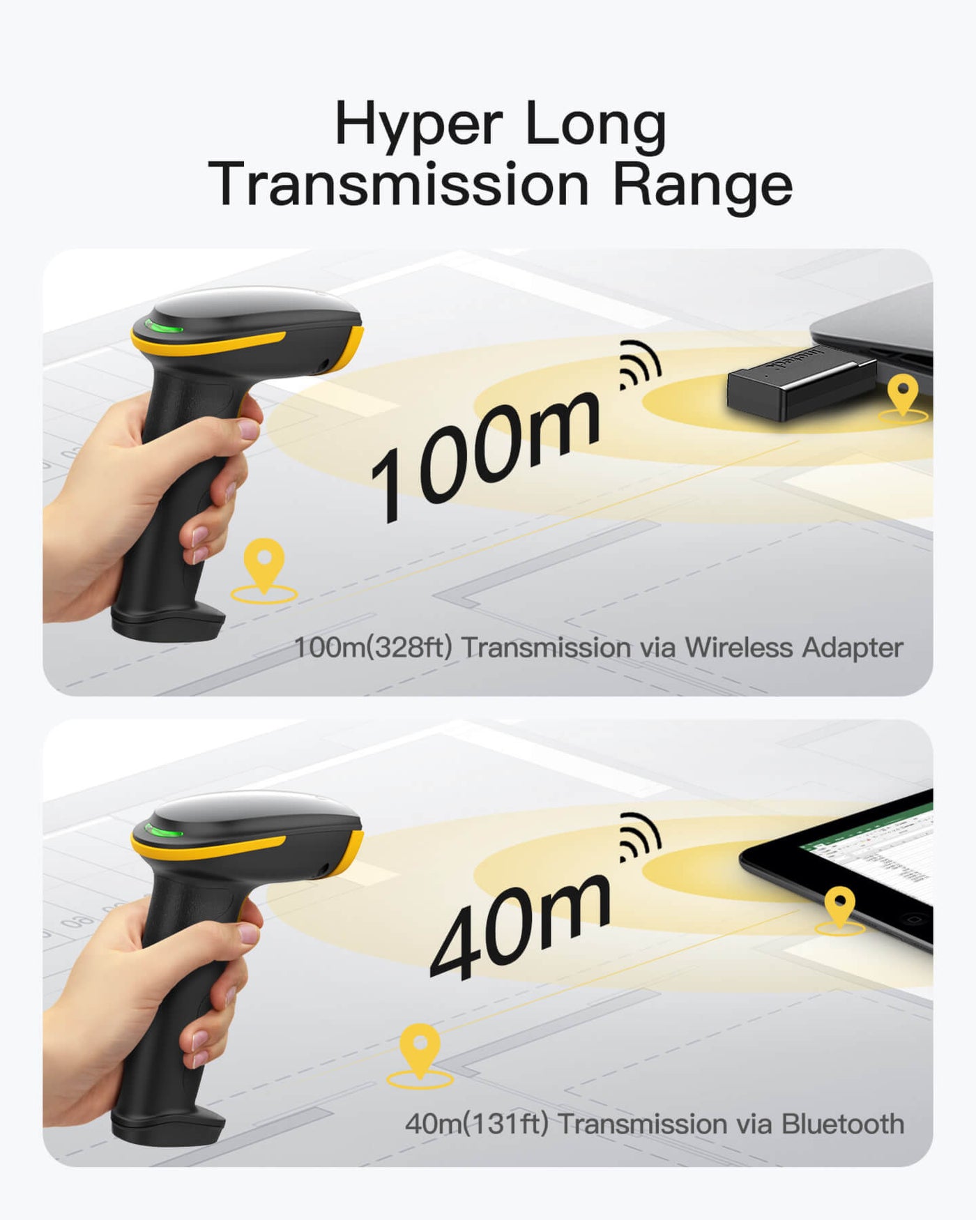Aazon.co: Inateck Bluetooth Barcode Scanner, 2D 1D Wireless Handheld