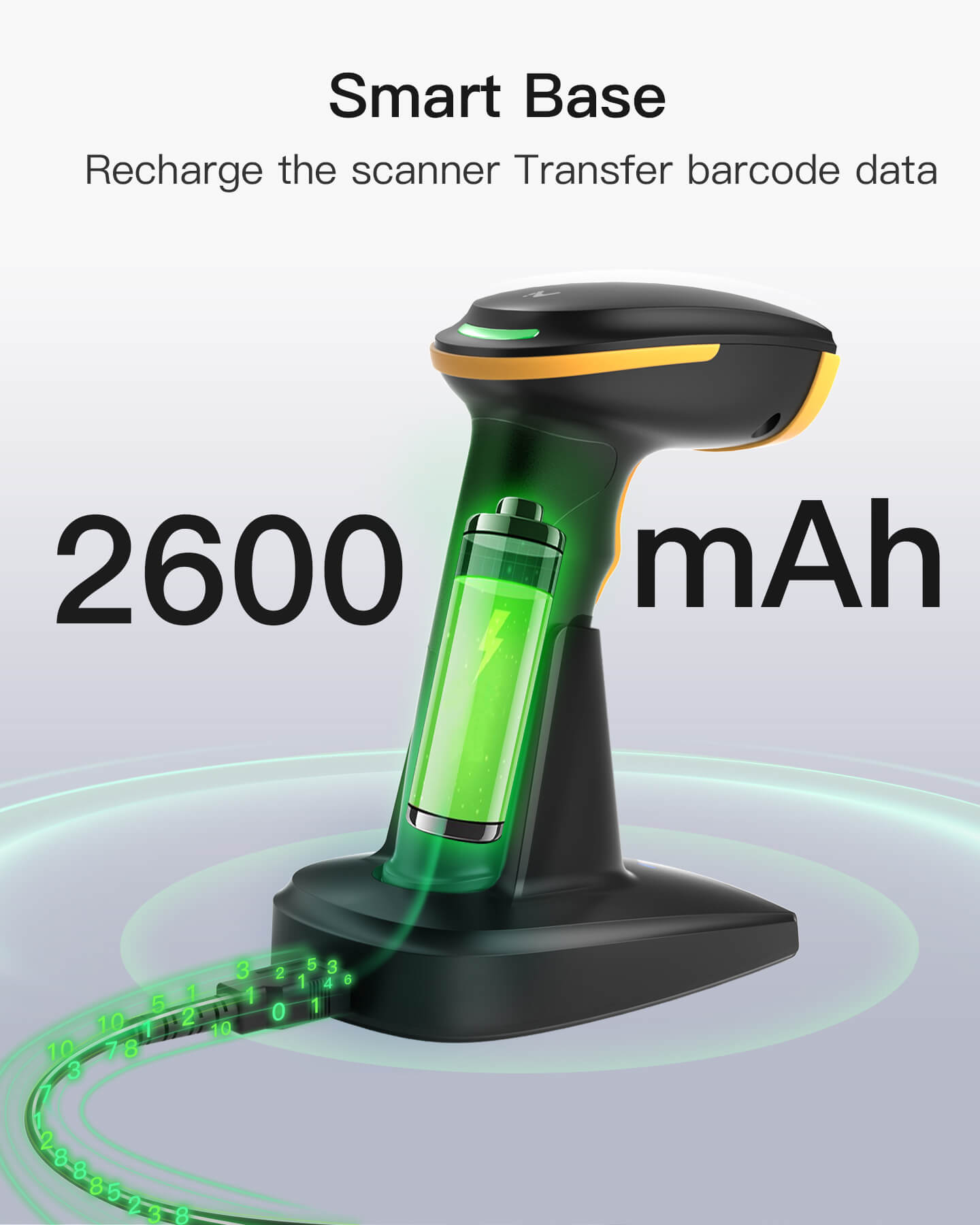 AI 1D/2D Wireless Bluetooth® Barcode Scanner with APP/SDK Support & Fa ...