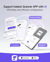 1D Bluetooth® 5.0 Portable Barcode Scanner with Screen & APP SDK, BCST-49