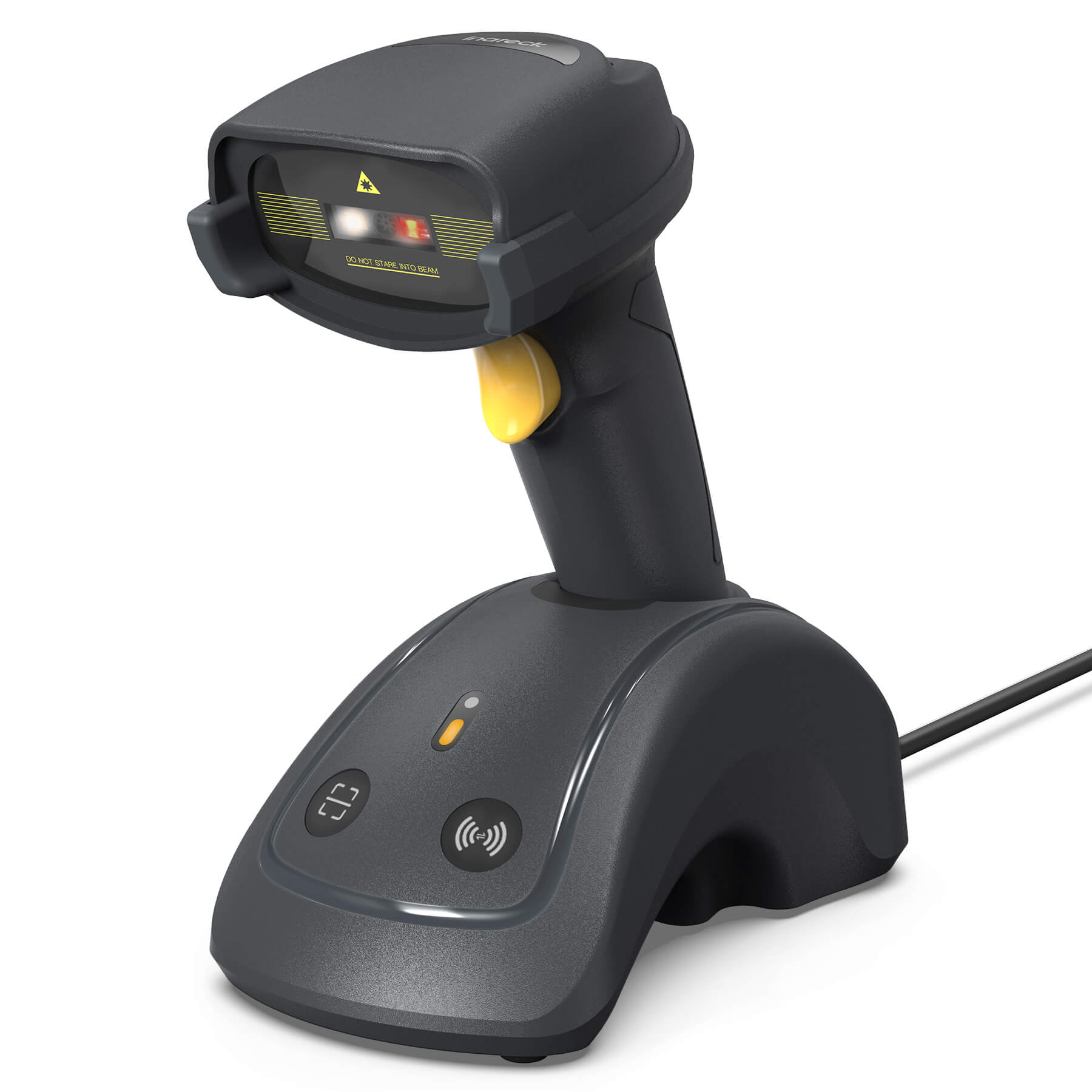 Wireless QR Code Scanner with Smart Base, 1D/2D, Bluetooth/2.4G/USB 3 ...