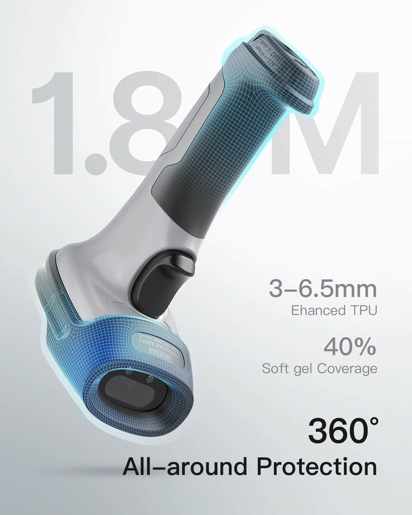 Inateck BCST-70 Bluetooth Barcode Scanner Mit Ständer – 35m Reichweite, 2600mAh Akku Bis 35m Reichweite Inateck BCST-70 Bluetooth Barcode Scanner Mit Ständer – 35m Reichweite, 2600mAh Akku Bis 35m Reichweite