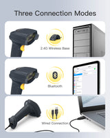 2D Wireless Bluetooth® 5.3 Barcode Scanner with Smart Base & Mega-Pixel Resolution, BCST-91