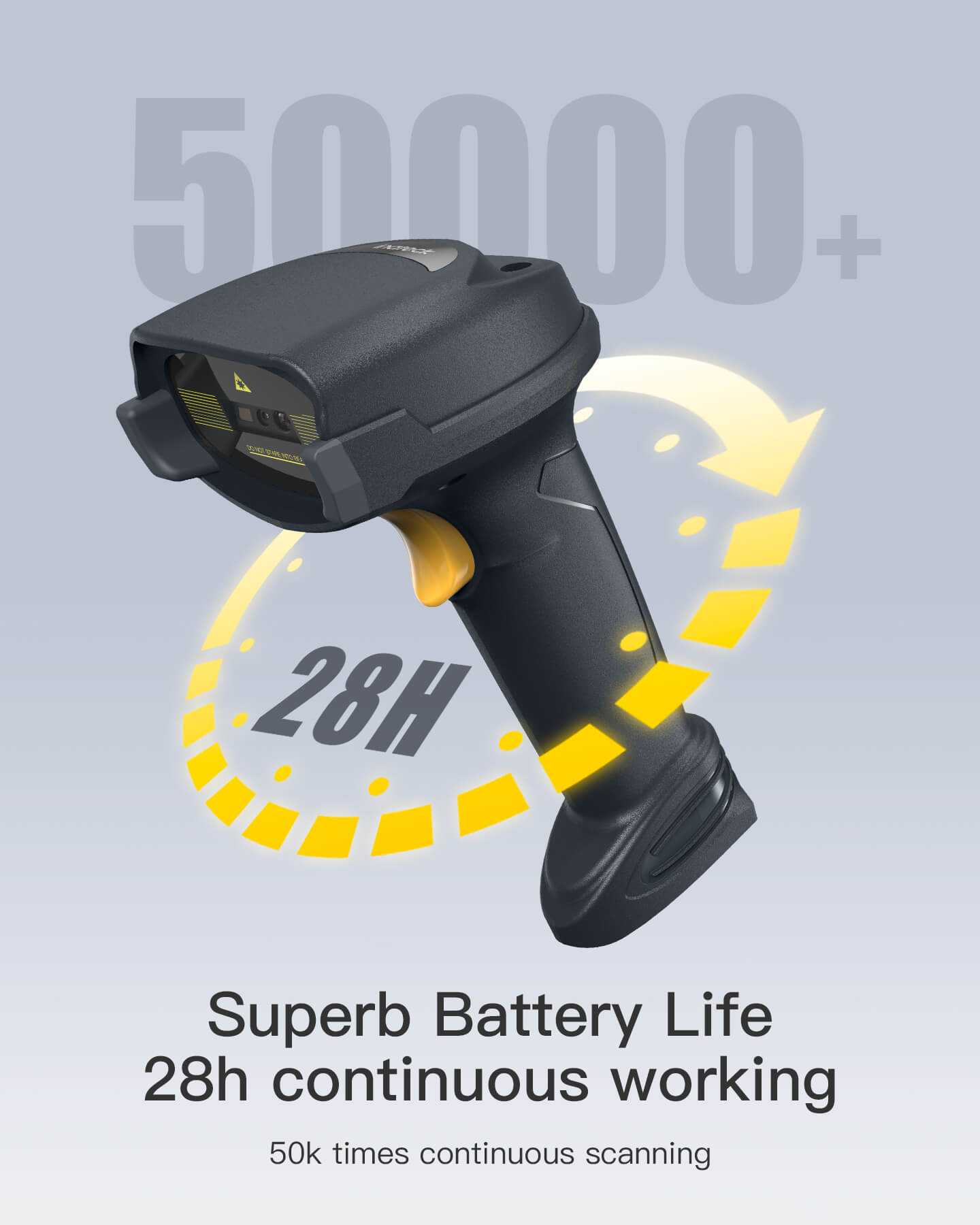 Sumicor Wireless Barcode Scanner, Bluetooth 2.4G 3-in-1 1D