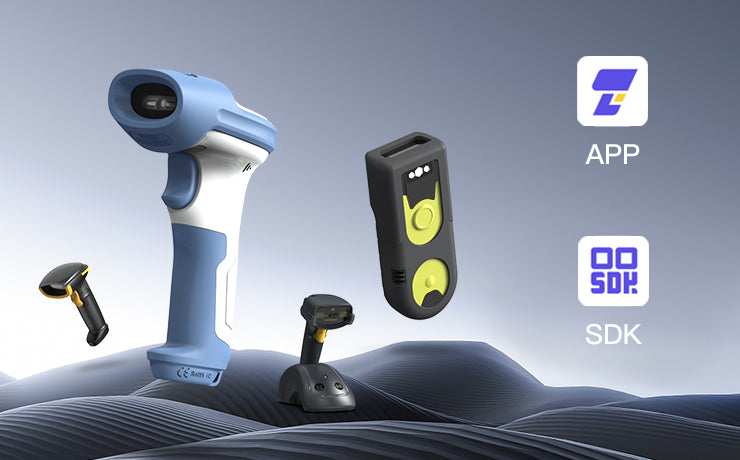 AI 1D/2D Wireless Bluetooth® Barcode Scanner with APP/SDK Support & Fa ...