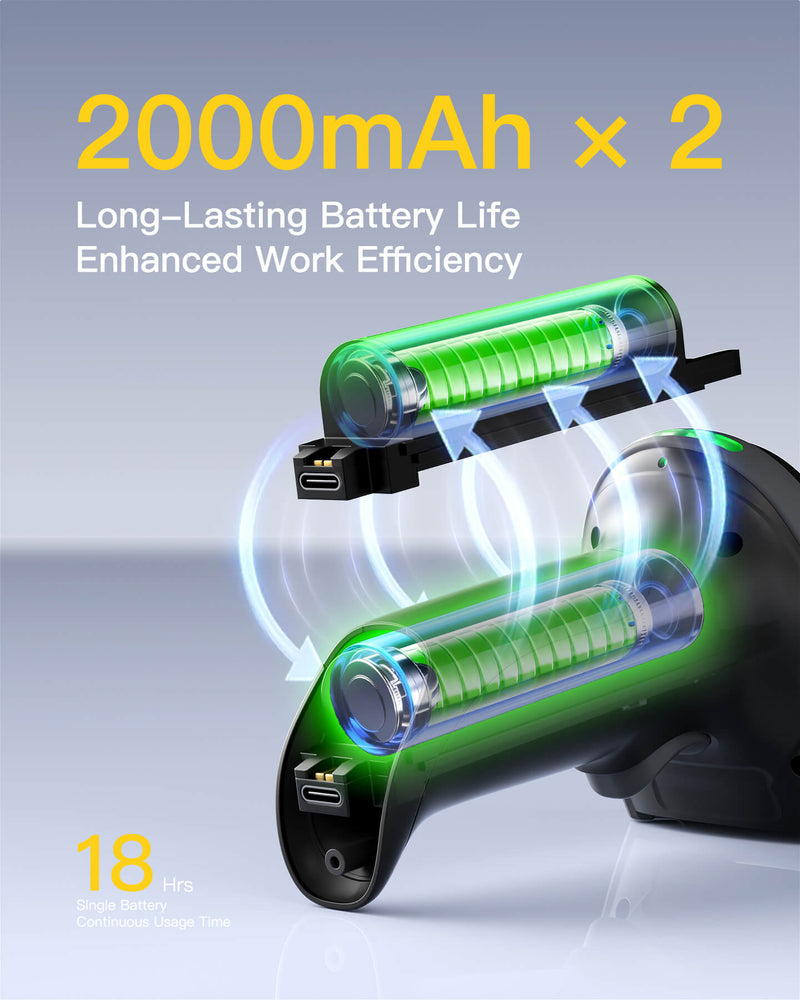 2D Bluetooth Barcode Scanner Wireless, Megapixel QR Scanner with Charging base, Pro 170B_black