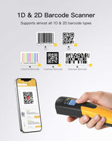 Nano 260D, 2D Portable Barcode Scanner, 2600mAh battery