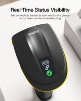 Hyper 310, Bluetooth 1D Barcode Scanner with Display, 3-in-1 Bluetooth/2.4G/Wired, 2600mAh, APP SDK