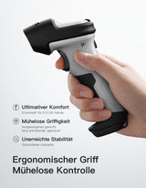 BCST-72S, 2D Barcode Scanner with Bluetooth & 2.4G Receiver Cradle, Wireless USB Wired, Scans from Screen, 180-Day Battery