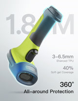 BCST-72S, 2D Barcode Scanner with Bluetooth & 2.4G Receiver Cradle, Wireless USB Wired, Scans from Screen, 180-Day Battery