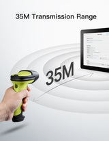 BCST-72S, 2D Barcode Scanner with Bluetooth & 2.4G Receiver Cradle, Wireless USB Wired, Scans from Screen, 180-Day Battery