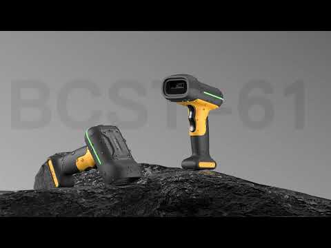 AI Industrial 1D Bluetooth Barcode Scanner with IP67 Waterproof Dustproof Shockproof Standard, BCST-61
