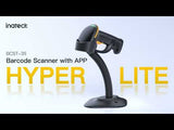 2D Bluetooth Barcode Scanner with APP/SDK Support & Adjustable Stand, BCST-35