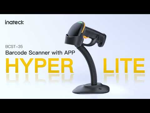 2D Bluetooth Barcode Scanner with APP/SDK Support & Adjustable Stand, BCST-35