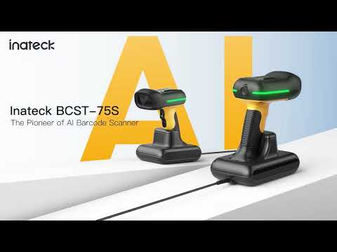 AI Industrial 2D Bluetooth Barcode Scanner with IP67 Waterproof Dustproof Shockproof Standard, BCST-75S