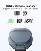 2D Wireless Bluetooth® Barcode Scanner with Smart Base, High Decoding Ability & 100M Transmission, BCST-54 - Inateck Office