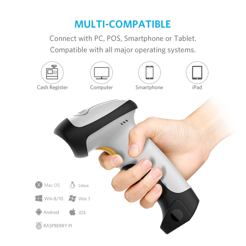 Wireless Bluetooth Barcode Scanner BCST-10 - Inateck Office