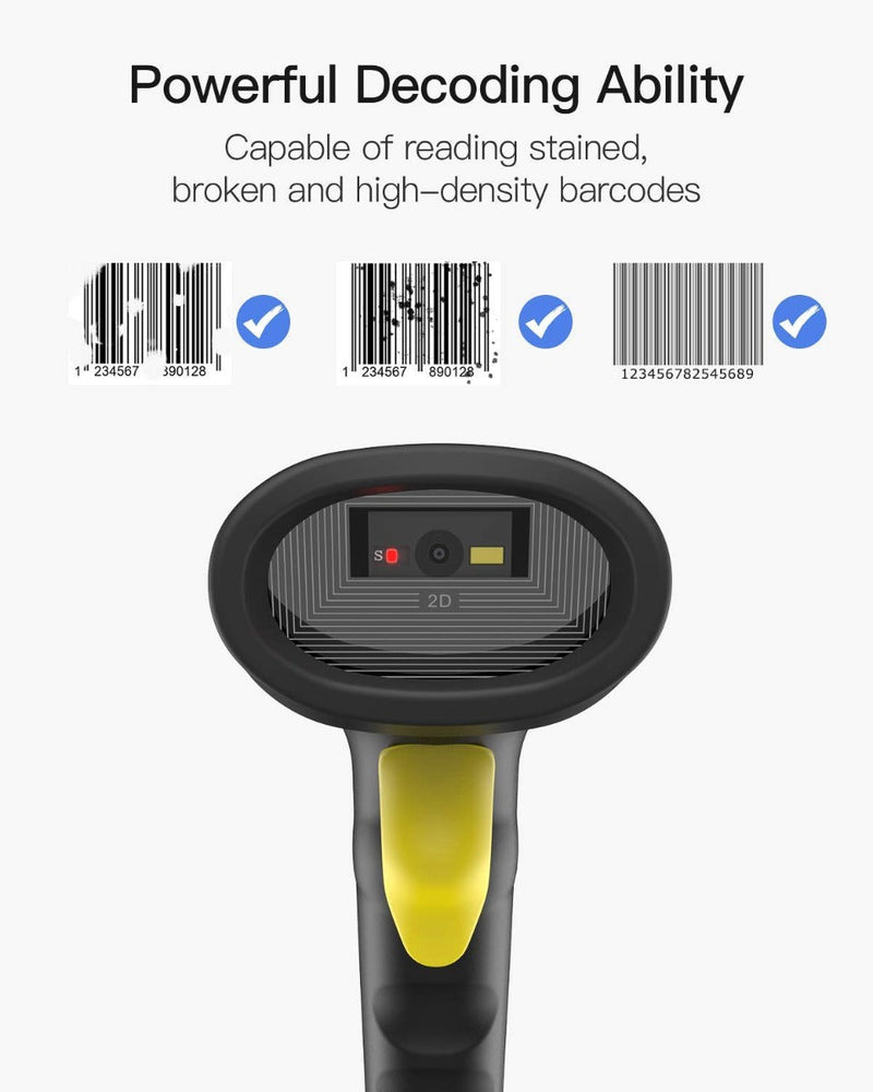 2D USB Corded Barcode Scanner, Read Screen, BCST-51 - Inateck Office
