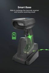 1D Wireless Barcode Scanner with Smart Base, Read Screen, BS01001 - Inateck Office