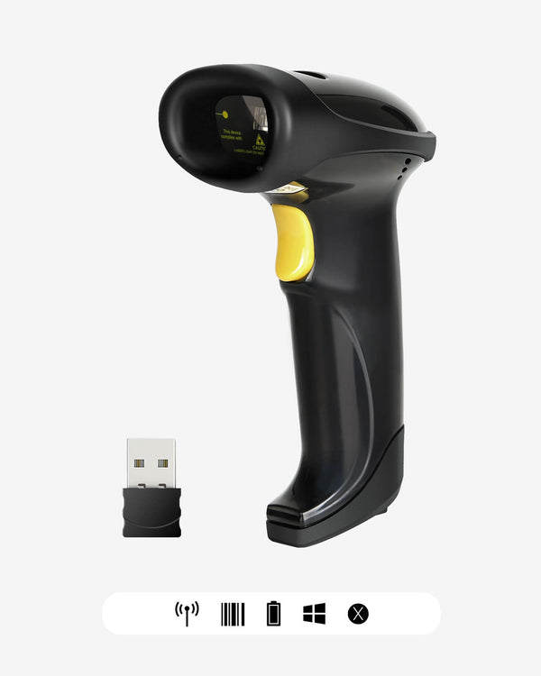 2.4GHz Wireless Barcode Scanner (Upgraded Version), BCST-20 - Inateck Office