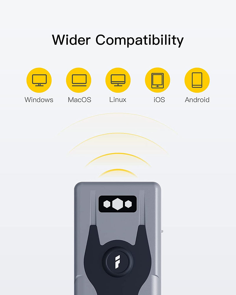 2D Bluetooth® 5.0 Pocket Barcode Scanner BCST-42 - Inateck Office