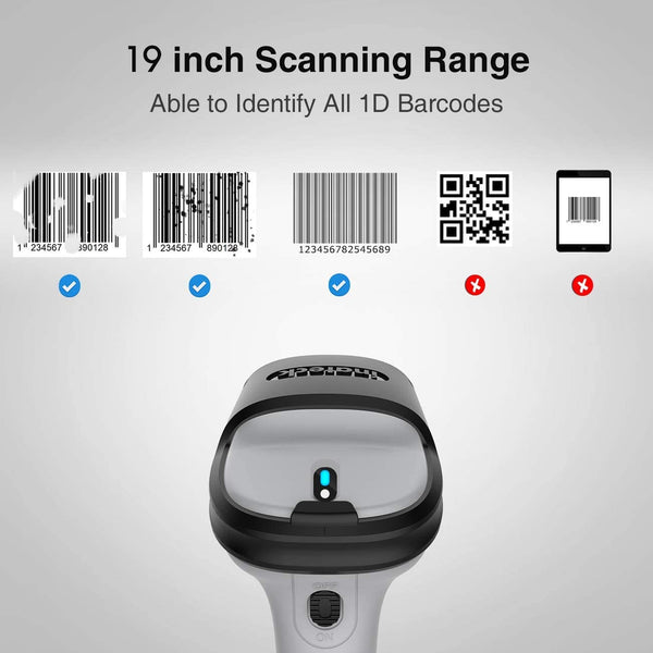 Bluetooth® Wireless Barcode Scanner with 35m Range BCST-70 + Adjustable Stand BCST-S