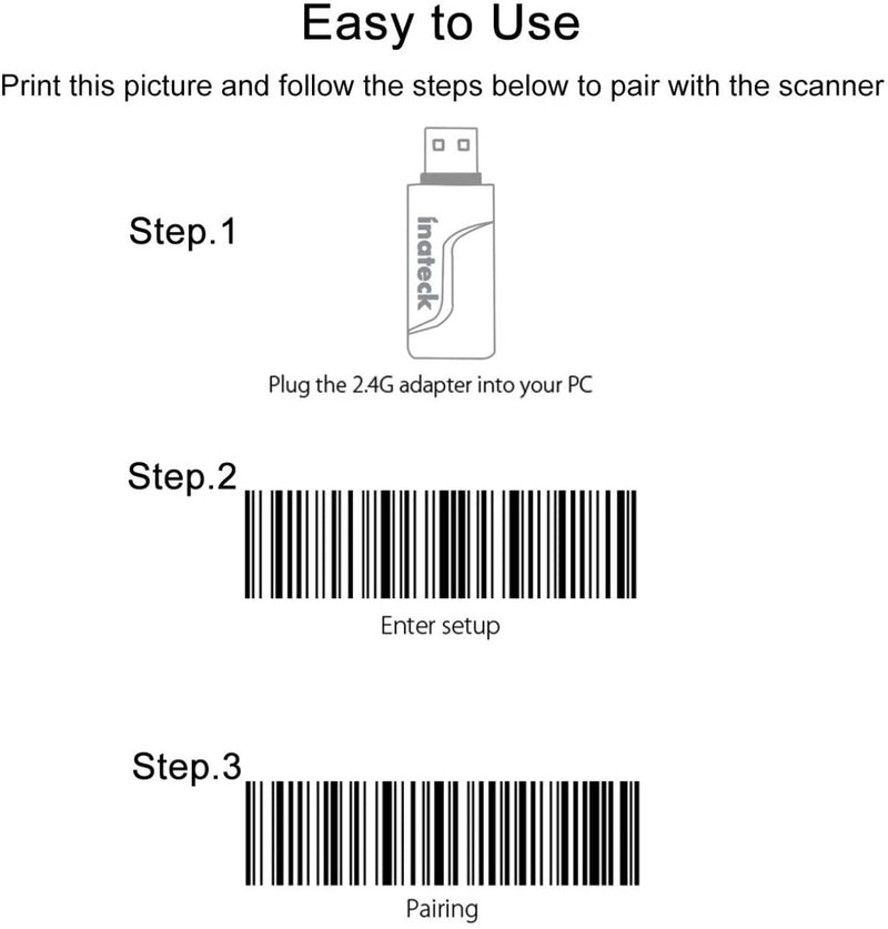 Adapter for P6 Barcode Scanner, BTA-P61_black - Inateck Office
